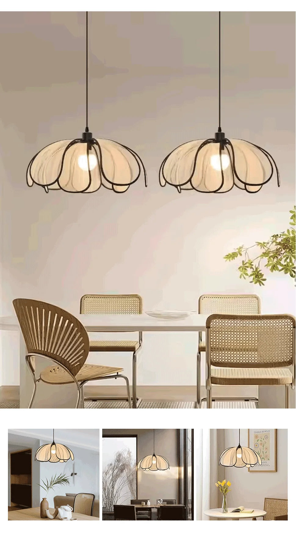 Nordic Modern Retro Chandelier LED
