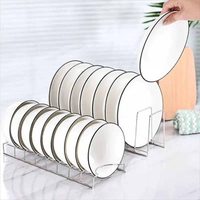 Kitchen Bowl Dish Organizer Stainless Steel Dish Holder