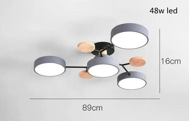 Modern Living Room Ceiling Chandelier Light Three Colors