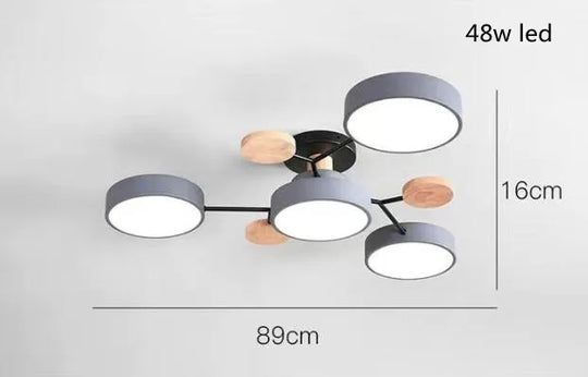 Modern Living Room Ceiling Chandelier Light Three Colors