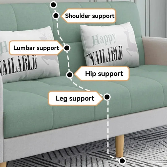 Stable Small Unit Sofa Bed, Three Person Sofa