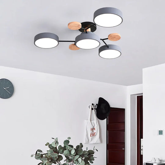 Modern Living Room Ceiling Chandelier Light Three Colors