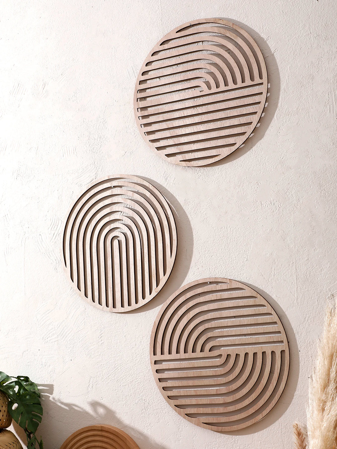 Natural Wooden Wall Hanging Wall Art Decor
