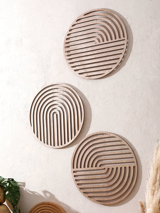 Natural Wooden Wall Hanging Wall Art Decor