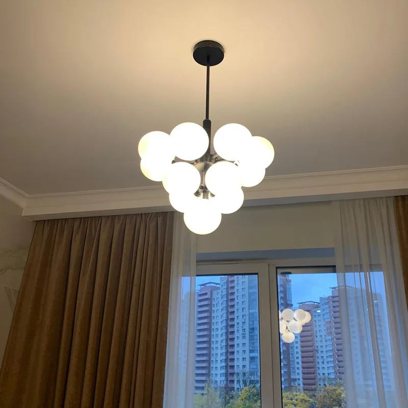 Modern Glass Chandelier Lighting for Living Room