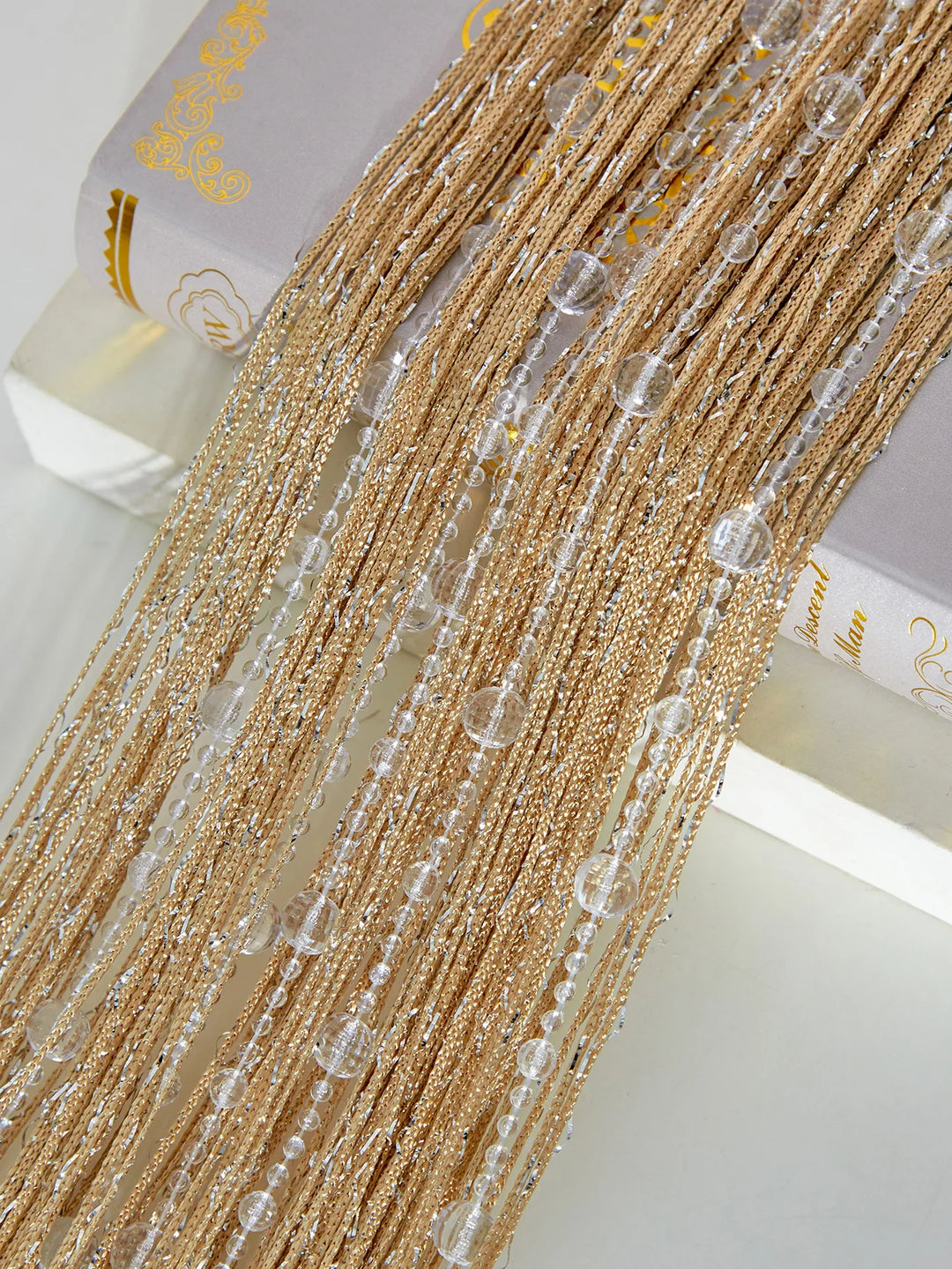 String curtain 1X2 M Tassel fringe door Curtain for white salon and sheer wedding decoration