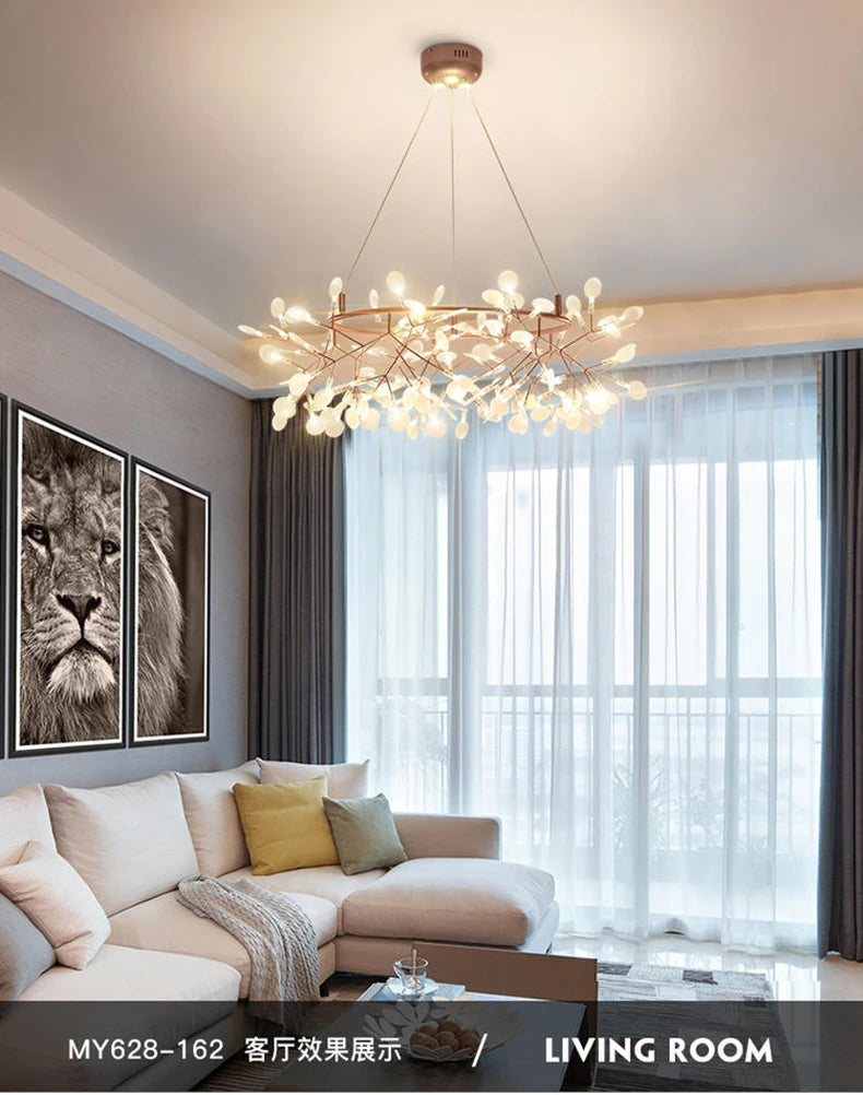Nordic Chandelier Modern Luxury Living Room