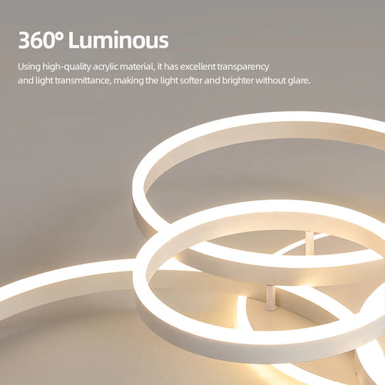 Modern chandelier Led Circle Ring Ceiling Lights For Home