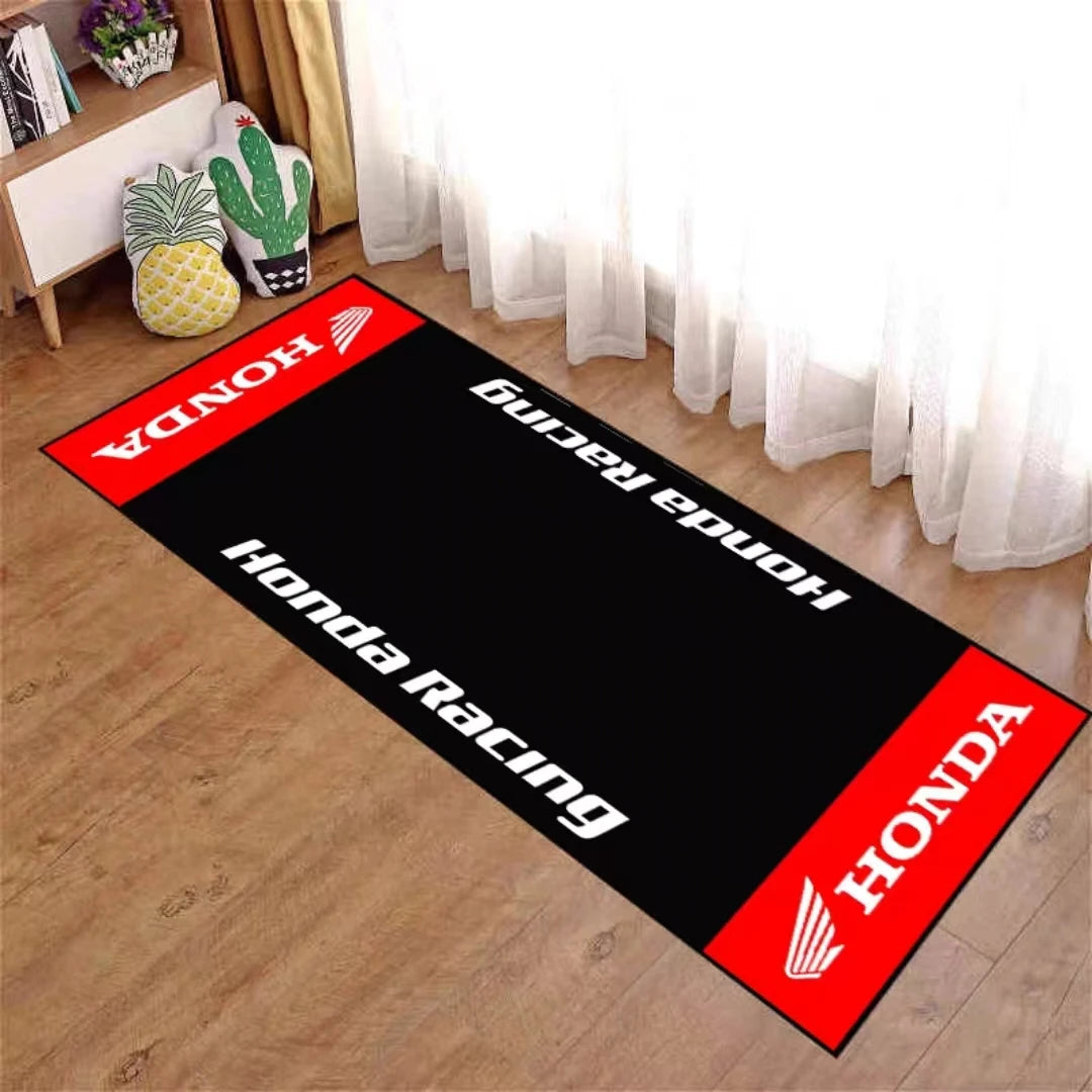 HONDA Motorcycle Carpet Garage Mat Racing Cool Moto Display Motorcycle Display Mat Anti-slip Home Decoration Living Room Rug