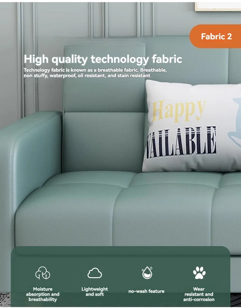 Stable Small Unit Sofa Bed, Three Person Sofa