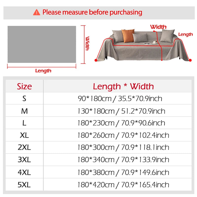 Waterproof Sofa Towel Solid Colour High Quality Sofa Cover