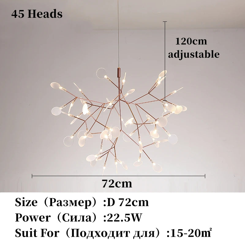 Nordic Chandelier Modern Luxury Living Room