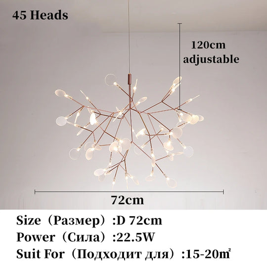 Nordic Chandelier Modern Luxury Living Room