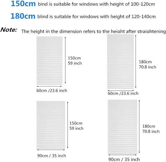 Blind for Window Self Adhesive Pleated Blinds Cordless