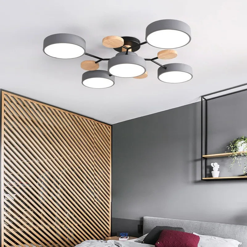 Modern Living Room Ceiling Chandelier Light Three Colors