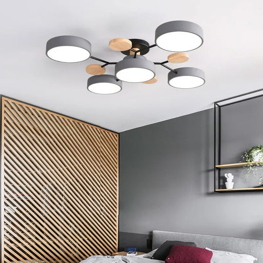 Modern Living Room Ceiling Chandelier Light Three Colors