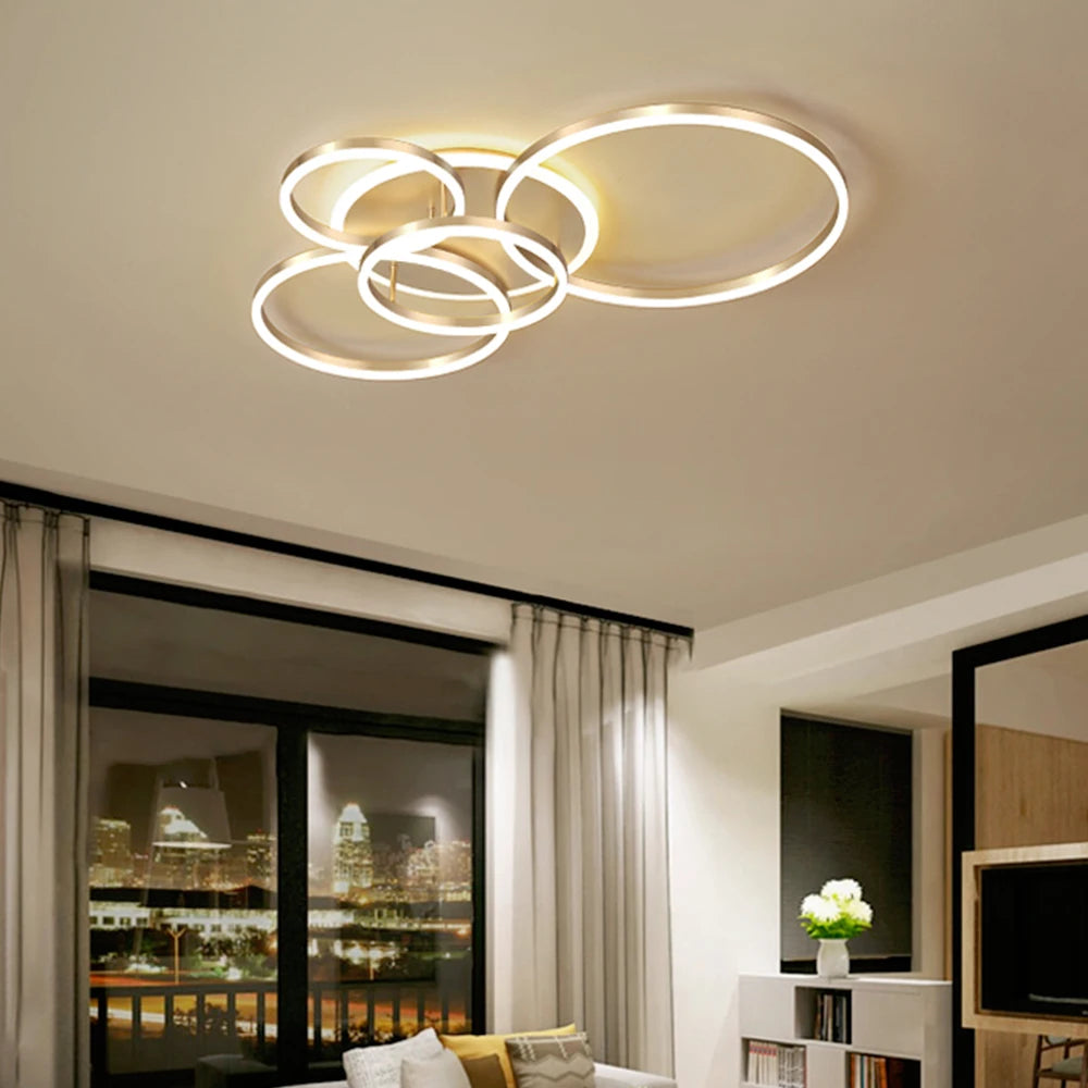 Modern chandelier Led Circle Ring Ceiling Lights For Home