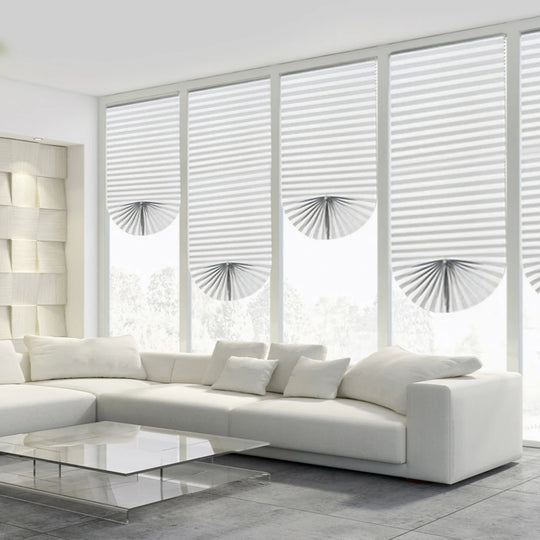 Self-adhesive Bathroom Shower Curtain Pleated Roller Blinds