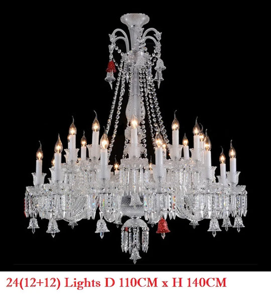Living Room Chandelier Large Hotel Wedding Luxury Crystal Ceiling