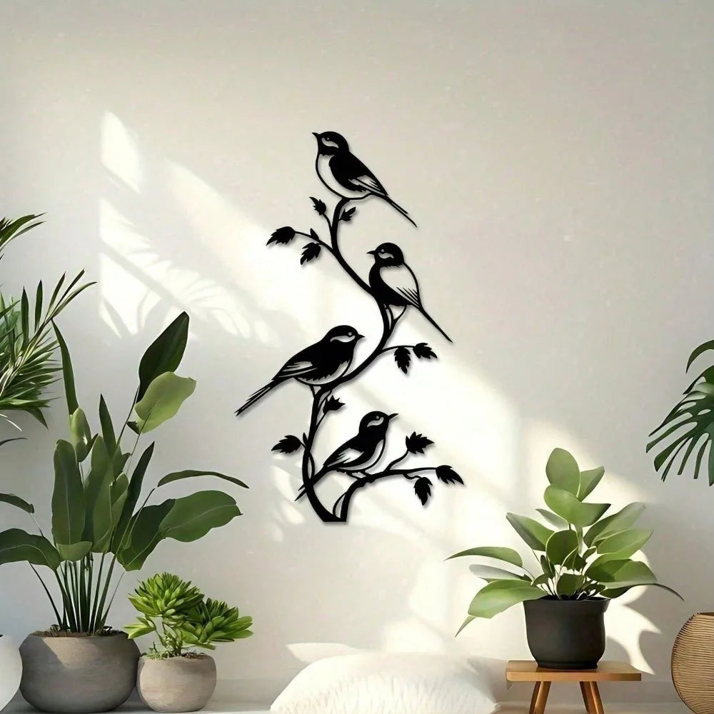 Iron Wall Art, Vintage Industrial Metal Wall Decor for Living Room