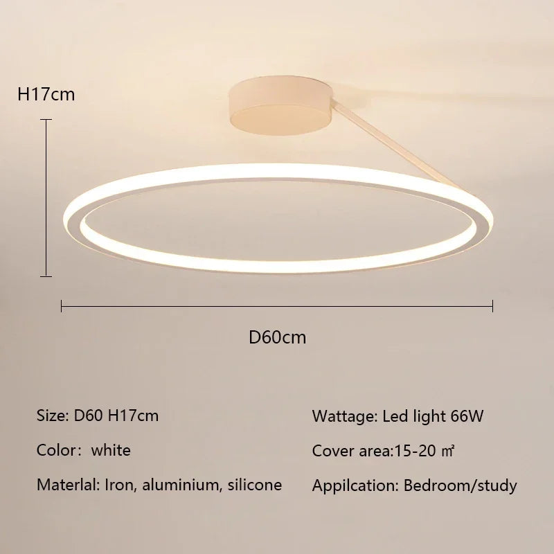 Modern Simple Circle Led Chandelier for Home