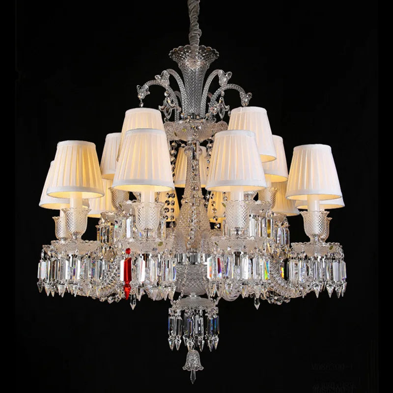Living Room Chandelier Large Hotel Wedding Luxury Crystal Ceiling