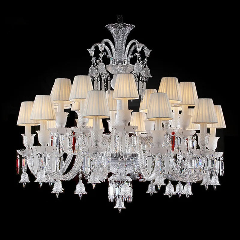 Living Room Chandelier Large Hotel Wedding Luxury Crystal Ceiling