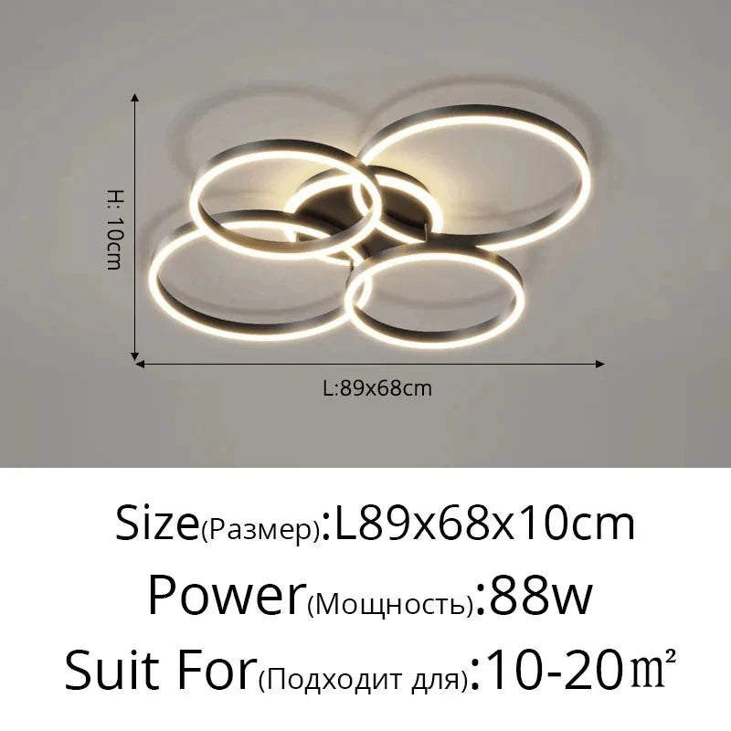 LED Indoor Ceiling Chandelier For Living Room