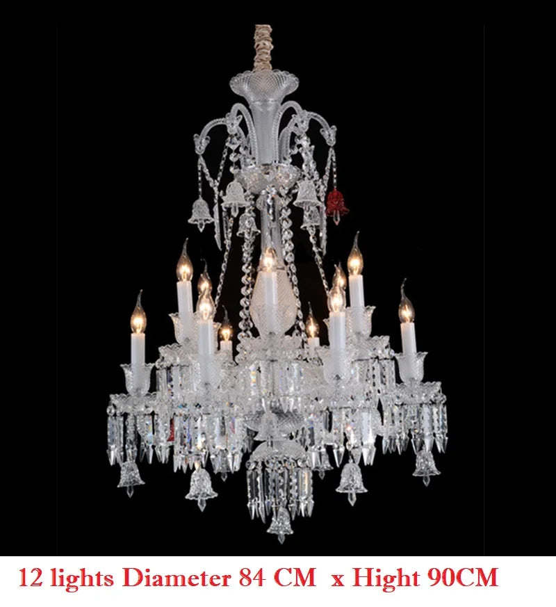 Living Room Chandelier Large Hotel Wedding Luxury Crystal Ceiling