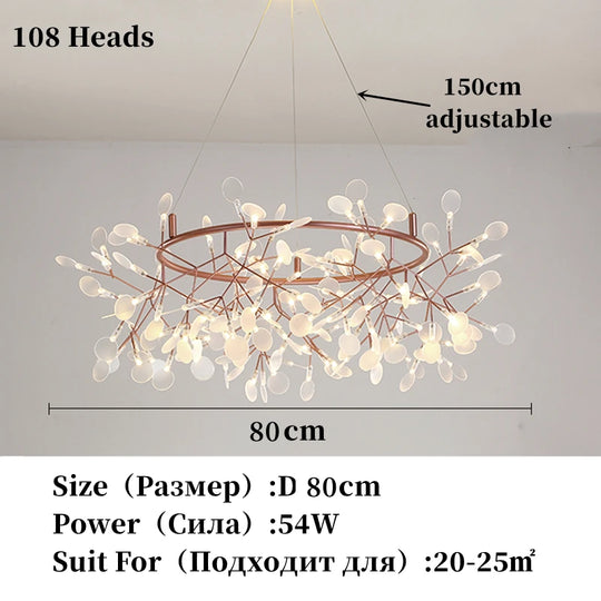 Nordic Chandelier Modern Luxury Living Room