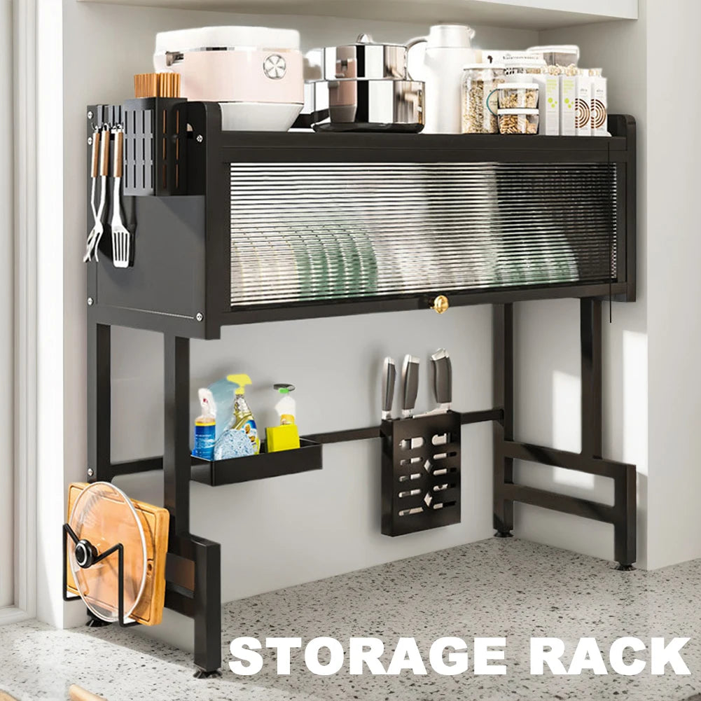 Kitchen Drain Shelf 3-Tier Multi-Functional Kitchen Storage Rack