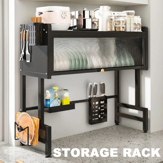 Kitchen Drain Shelf 3-Tier Multi-Functional Kitchen Storage Rack