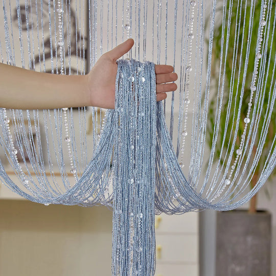 String curtain 1X2 M Tassel fringe door Curtain for white salon and sheer wedding decoration
