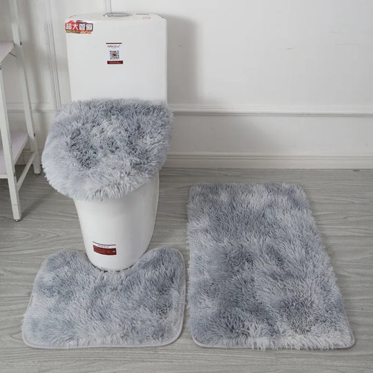 Toilet Seat Cover 3Pcs Set Bath Mat