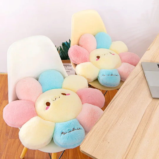 45cm Cute Colorful Round Sunflower Cushion Bedroom