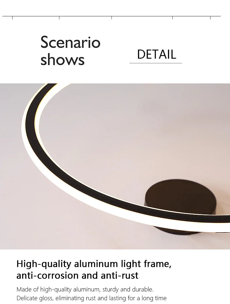 Modern Simple Circle Led Chandelier for Home