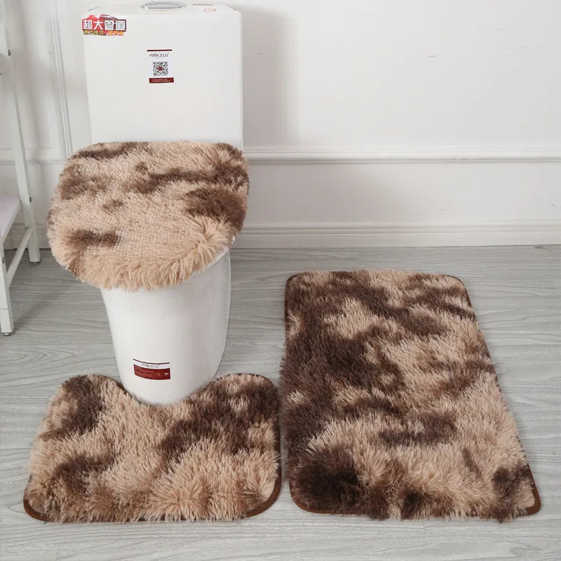 Toilet Seat Cover 3Pcs Set Bath Mat