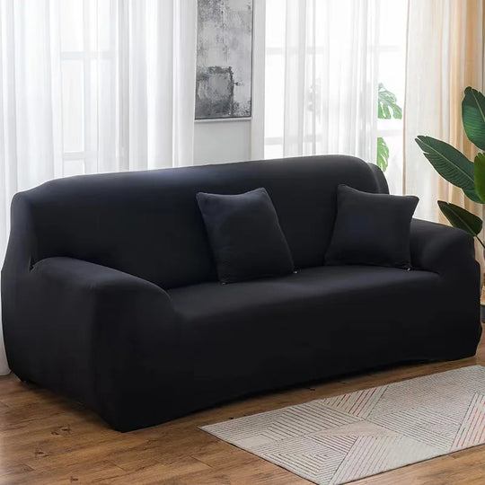 Solid Sofa Cover for Living Room Elastic 1/2/3/4 Seater Sofa Cover Protector L Shaped Corner Sofa Cover Chaise Longue