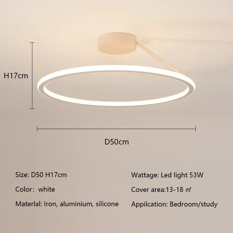 Modern Simple Circle Led Chandelier for Home