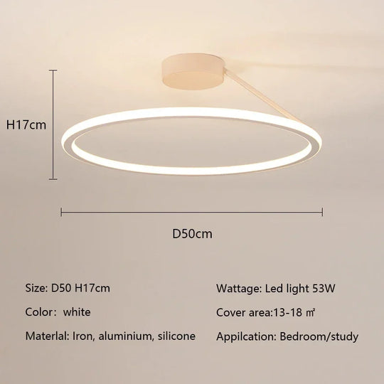 Modern Simple Circle Led Chandelier for Home