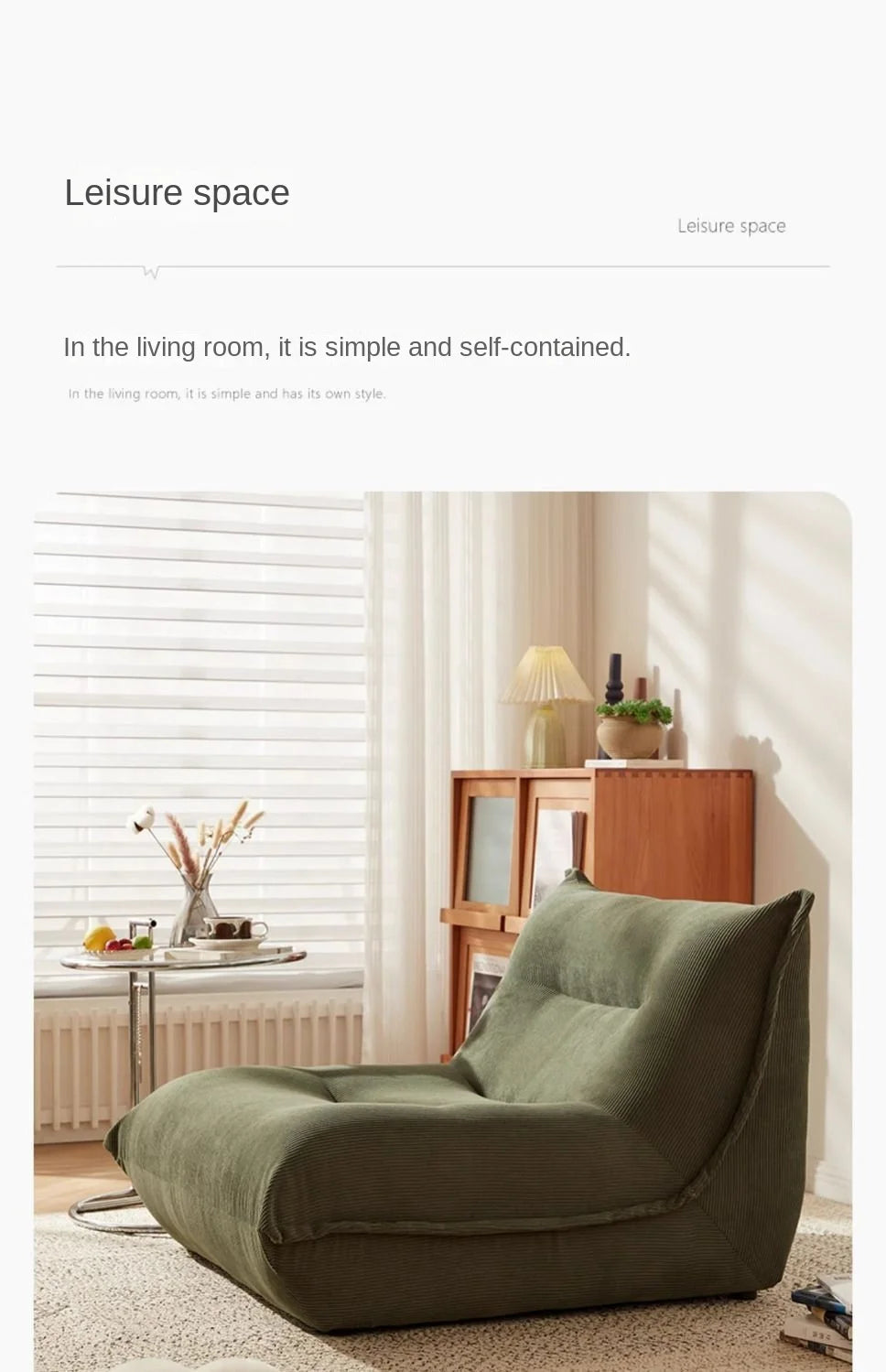 MOMO Lazy Sofa Can Lie Down And Sleep Small Room Balcony Leisure Lounger Internet Celebrity Dumplings Bedroom Single Small Sofa