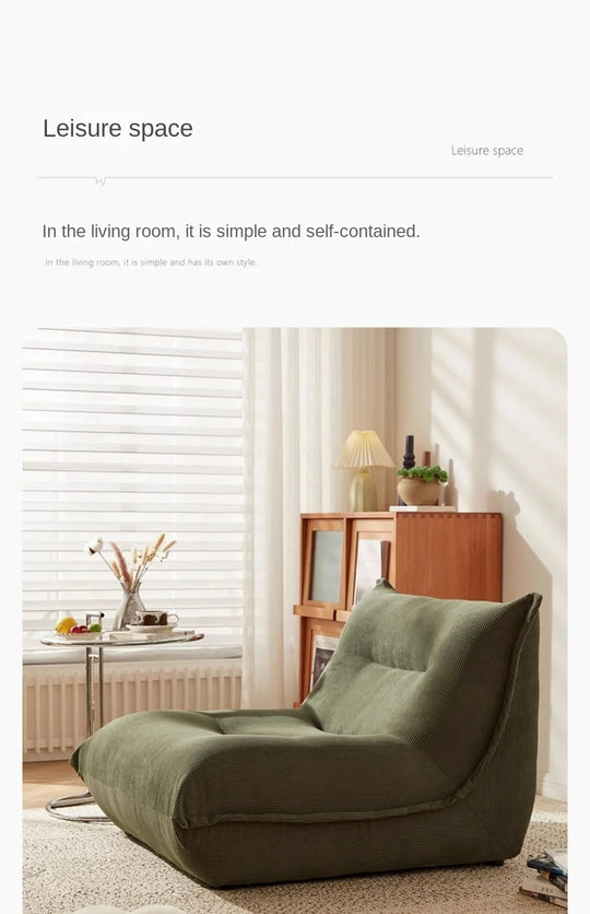 MOMO Lazy Sofa Can Lie Down And Sleep Small Room Balcony Leisure Lounger Internet Celebrity Dumplings Bedroom Single Small Sofa