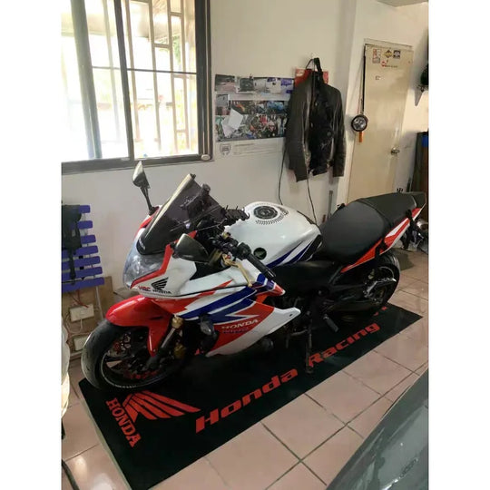 HONDA Motorcycle Carpet Garage Mat Racing Cool Moto Display Motorcycle Display Mat Anti-slip Home Decoration Living Room Rug