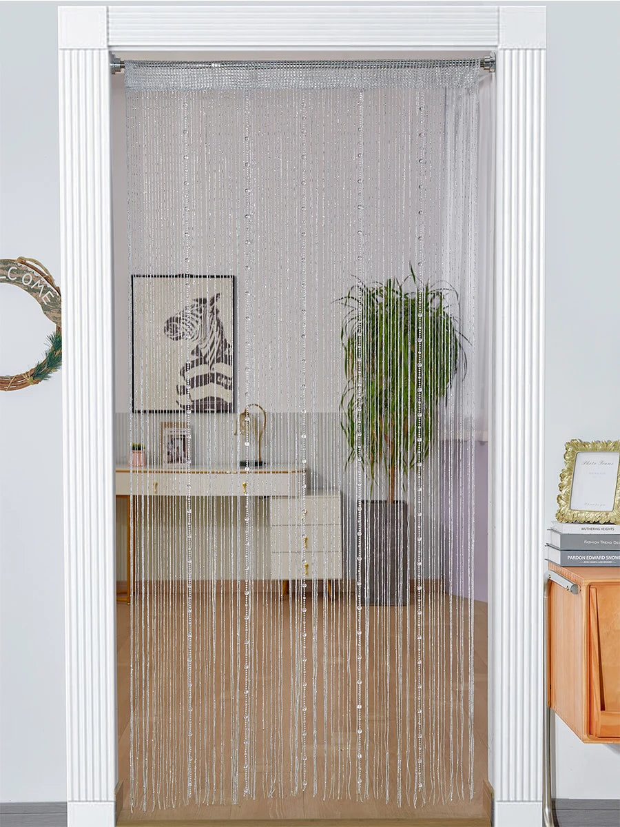 String curtain 1X2 M Tassel fringe door Curtain for white salon and sheer wedding decoration