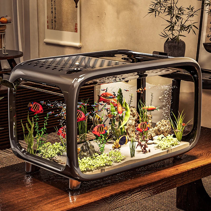 Home Living Room Ornamental Fish Tank Ecological Landscape