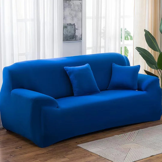 Solid Sofa Cover for Living Room Elastic 1/2/3/4 Seater Sofa Cover Protector L Shaped Corner Sofa Cover Chaise Longue