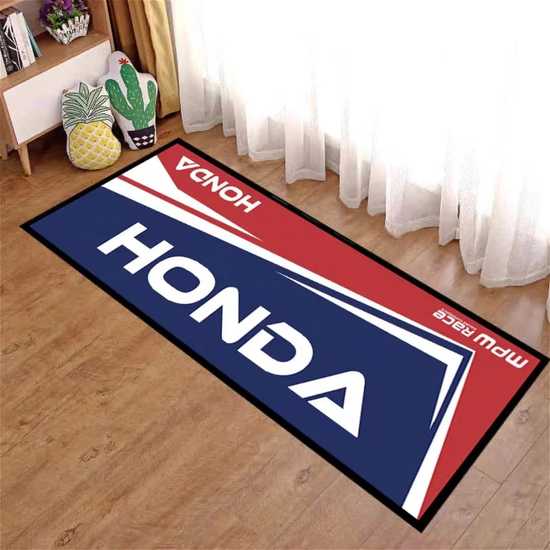 HONDA Motorcycle Carpet Garage Mat Racing Cool Moto Display Motorcycle Display Mat Anti-slip Home Decoration Living Room Rug