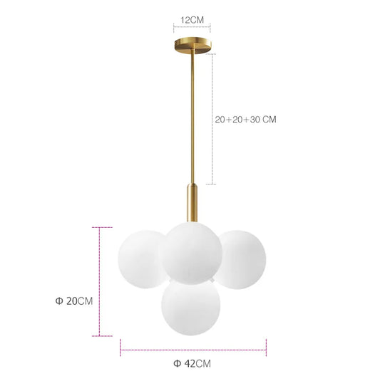Modern Glass Chandelier Lighting for Living Room