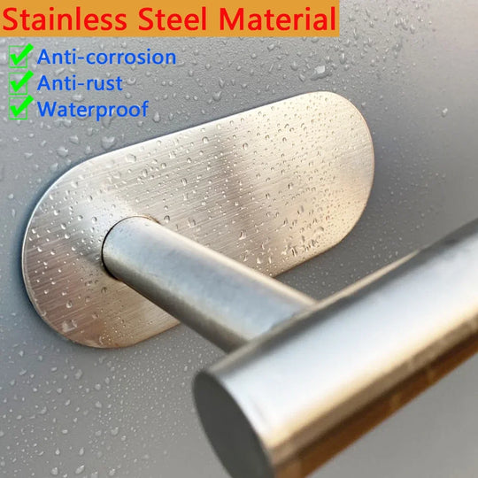 Kitchen Paper Towel Holder Adhesive Tissue Hanger Toilet Roll Paper Dispenser