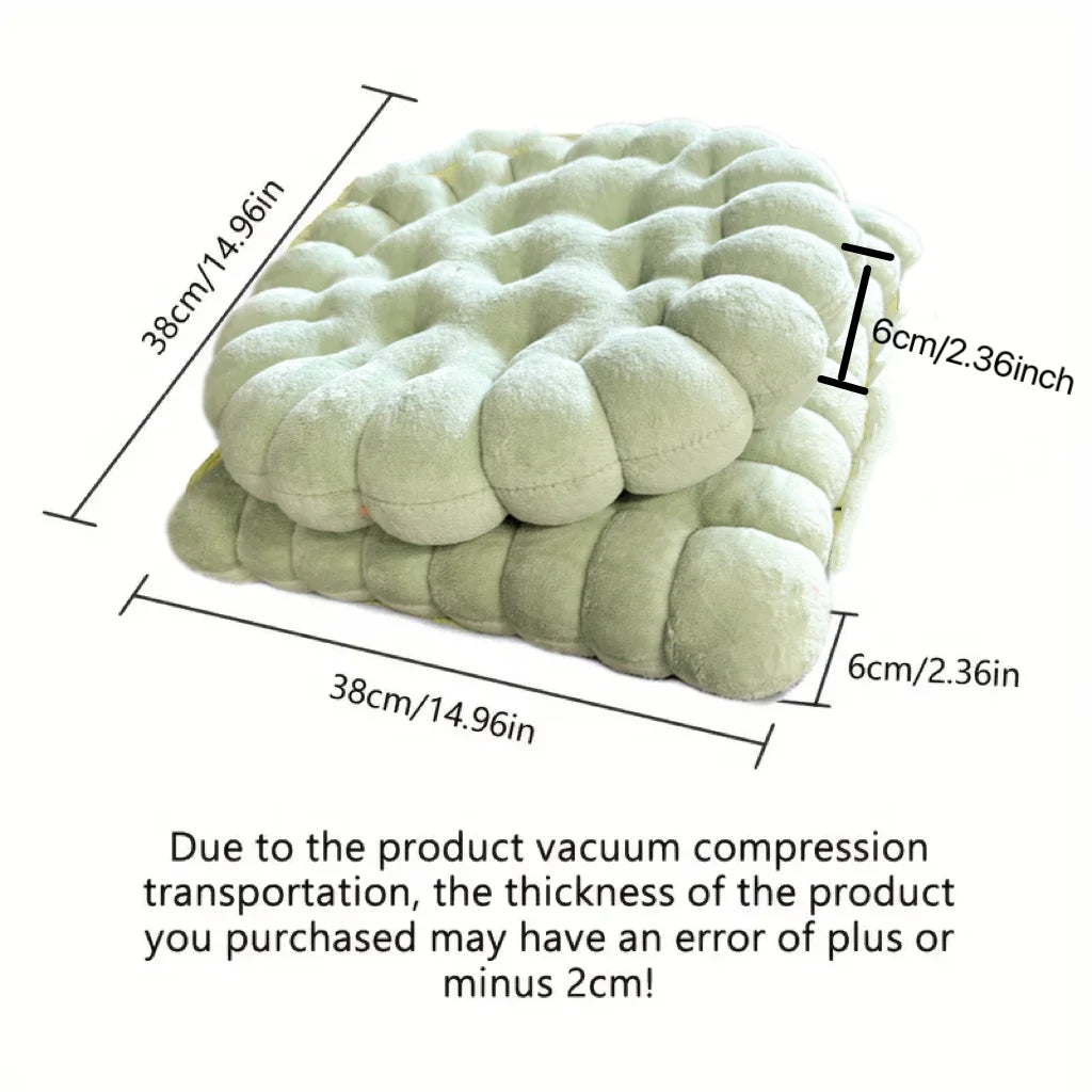 1 cookie shaped cushion, comfortable and soft circular cookie cushion, square cushion, suitable for indoor use at home
